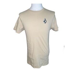 Volcom Graphic T-Shirt Hula Skeleton 1991‎ Short Sleeve Tan Size Size Small
